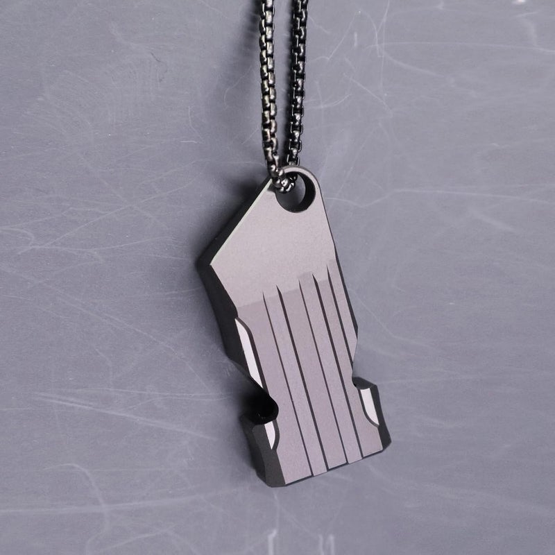 Binboll Double-Tube Whistle Aluminum Alloy Survival Whistle for Outdoor Needs Sports Referee Emergency - Image 2